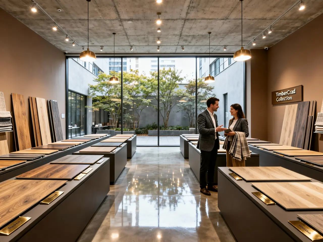 Engineered wood flooring collections in multiple tones and finishes for global B2B buyers