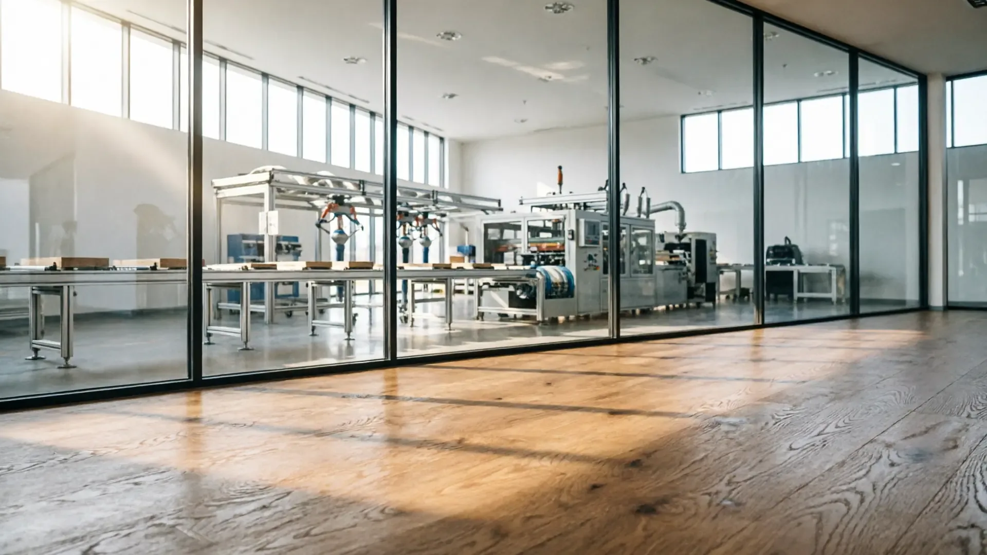 Premium engineered wood flooring manufacturing base with natural oak flooring and modern production line